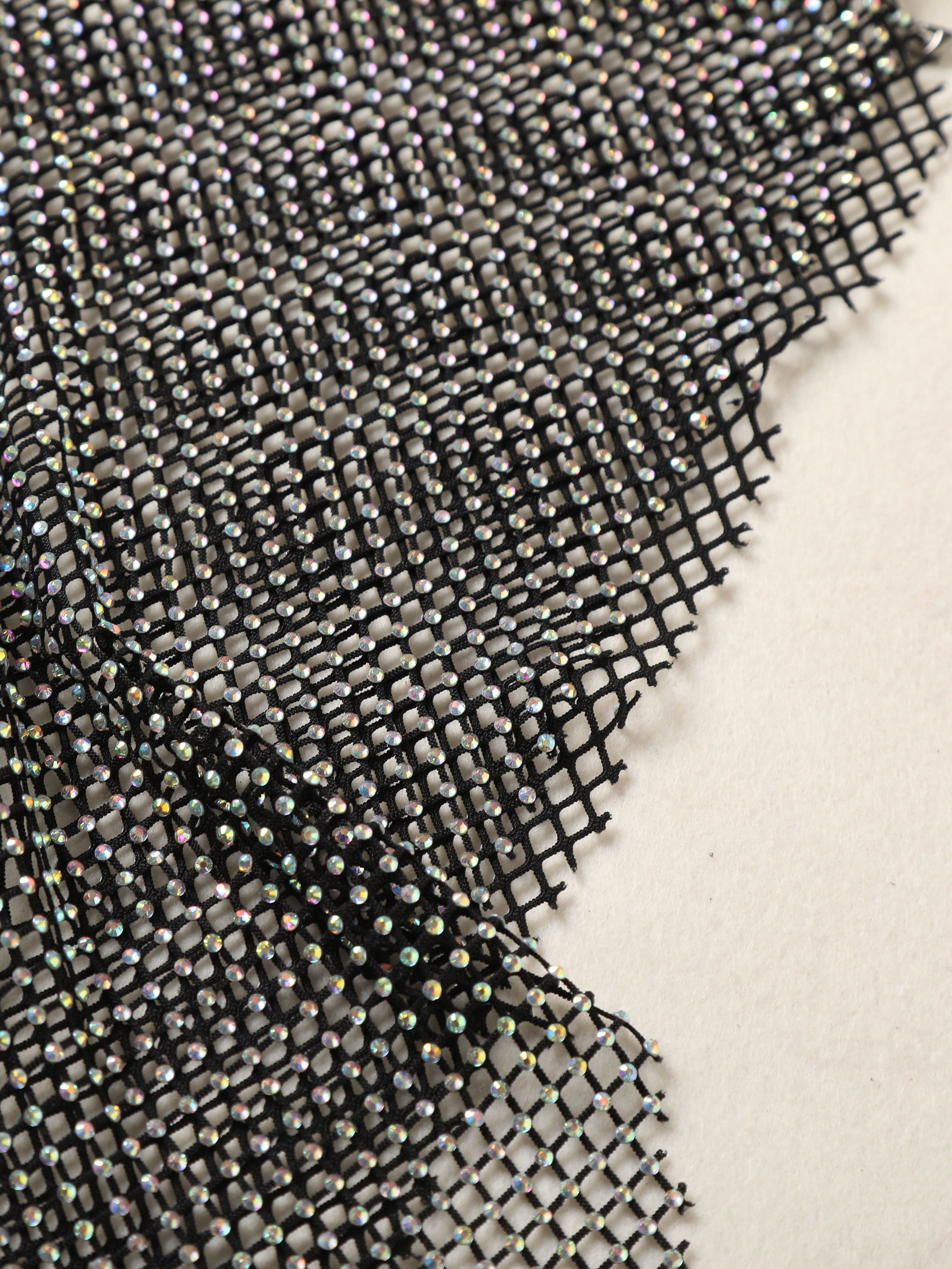 Adult Uniform Chain Hollow-out Mesh Sexy Strap Dress
